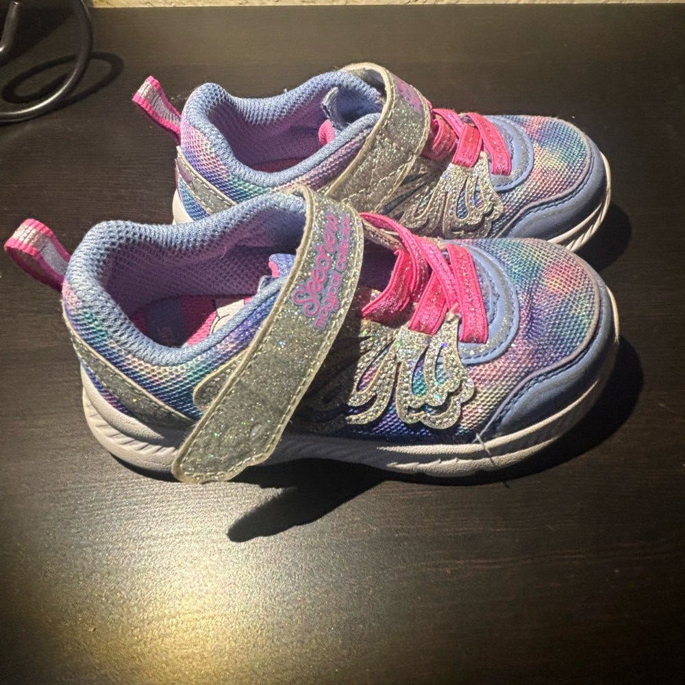 Skechers girl glitter sneakers shoes | 7K